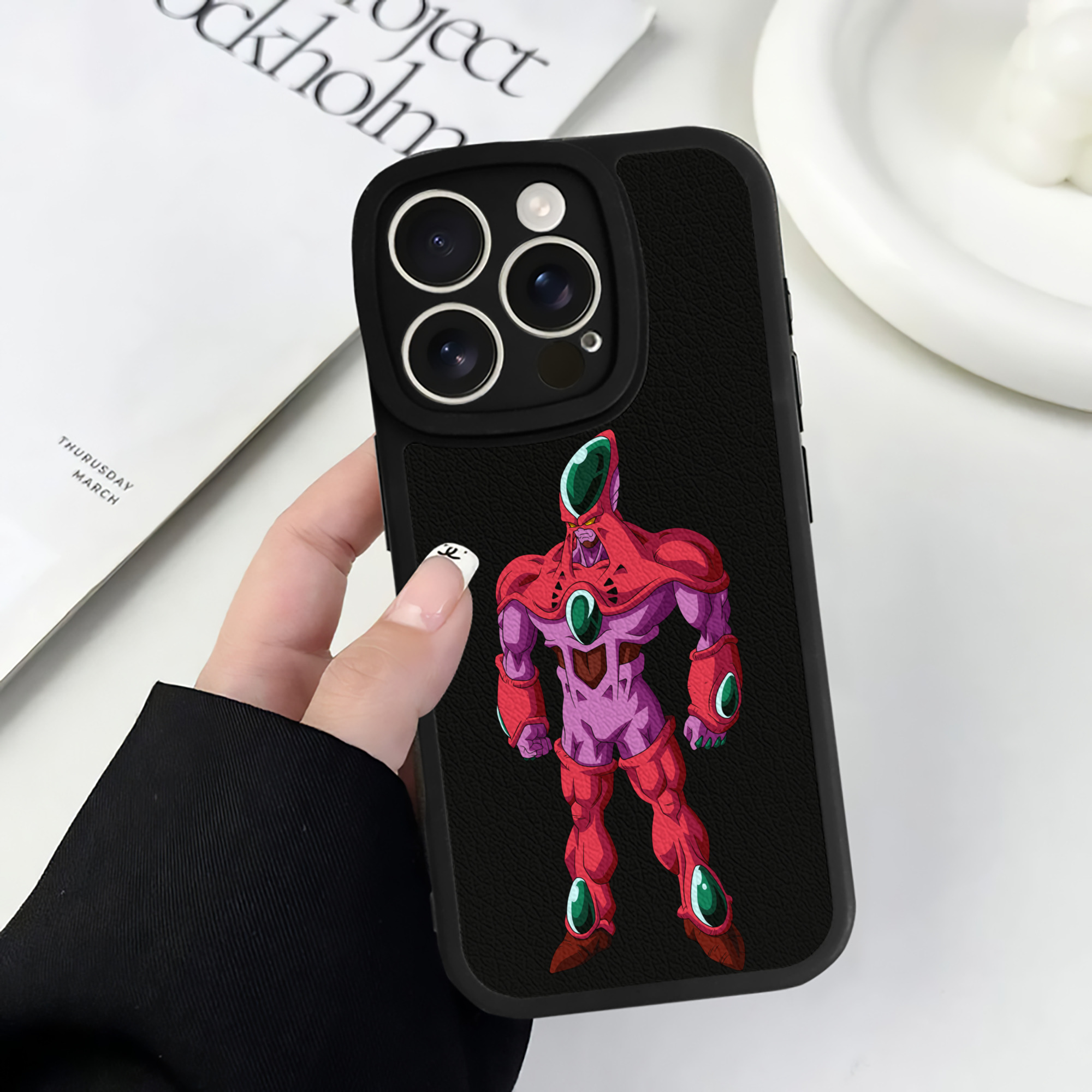 （画像用） ドラゴンボール DRAGON BALL 【iPhone 16シリーズ対応】シリコンスマホケース（レザー調） 材質：シリコン